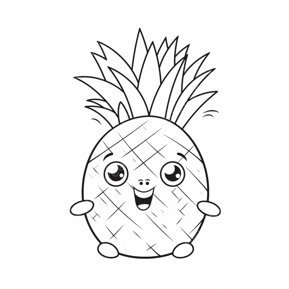 Free coloring pages for kids with pineapple apple drawing ring drawing pin drawing png transparent image and clipart for free download