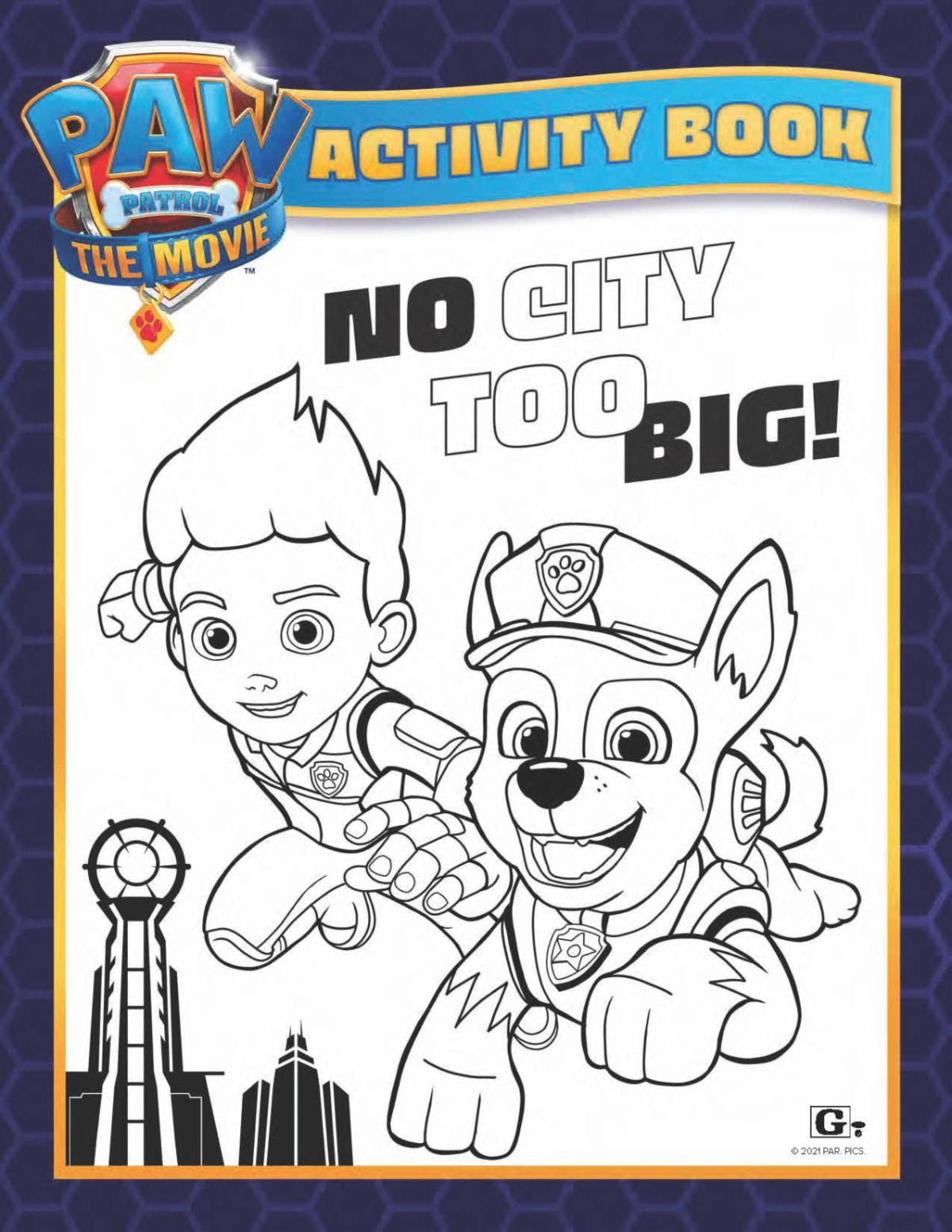 Paw patrol the movie printable activity book