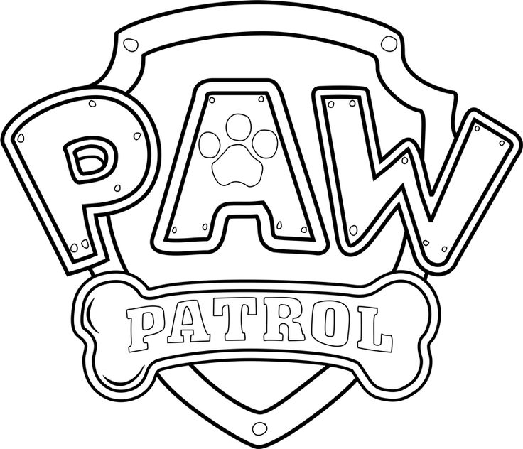 Download or print the free paw patrol logo coloring page and find thousands of otheâ patrulha canina desenho patrulha canina para colorir escudo patrulha canina