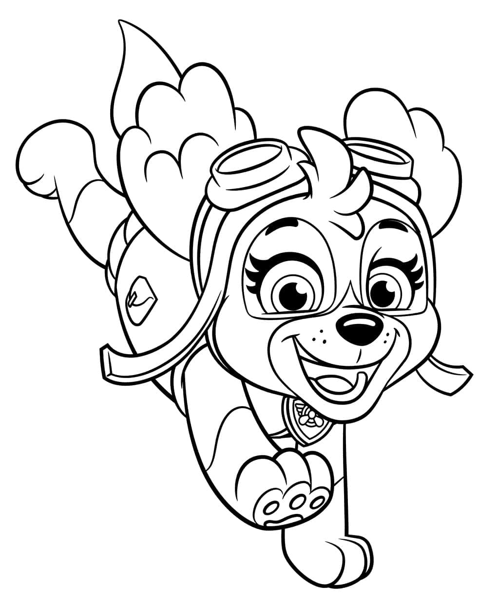 Skye paw patrol coloring pages