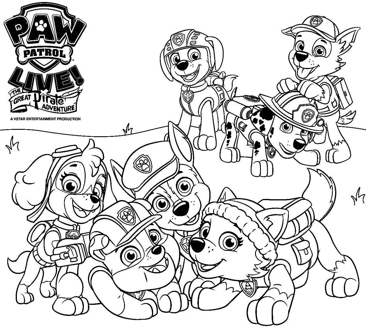 Skye paw patrol coloring pages printable for free download