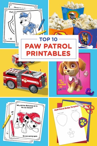 Printable paw patrol activity sheets and paw patrol limited edition gift set giveaway