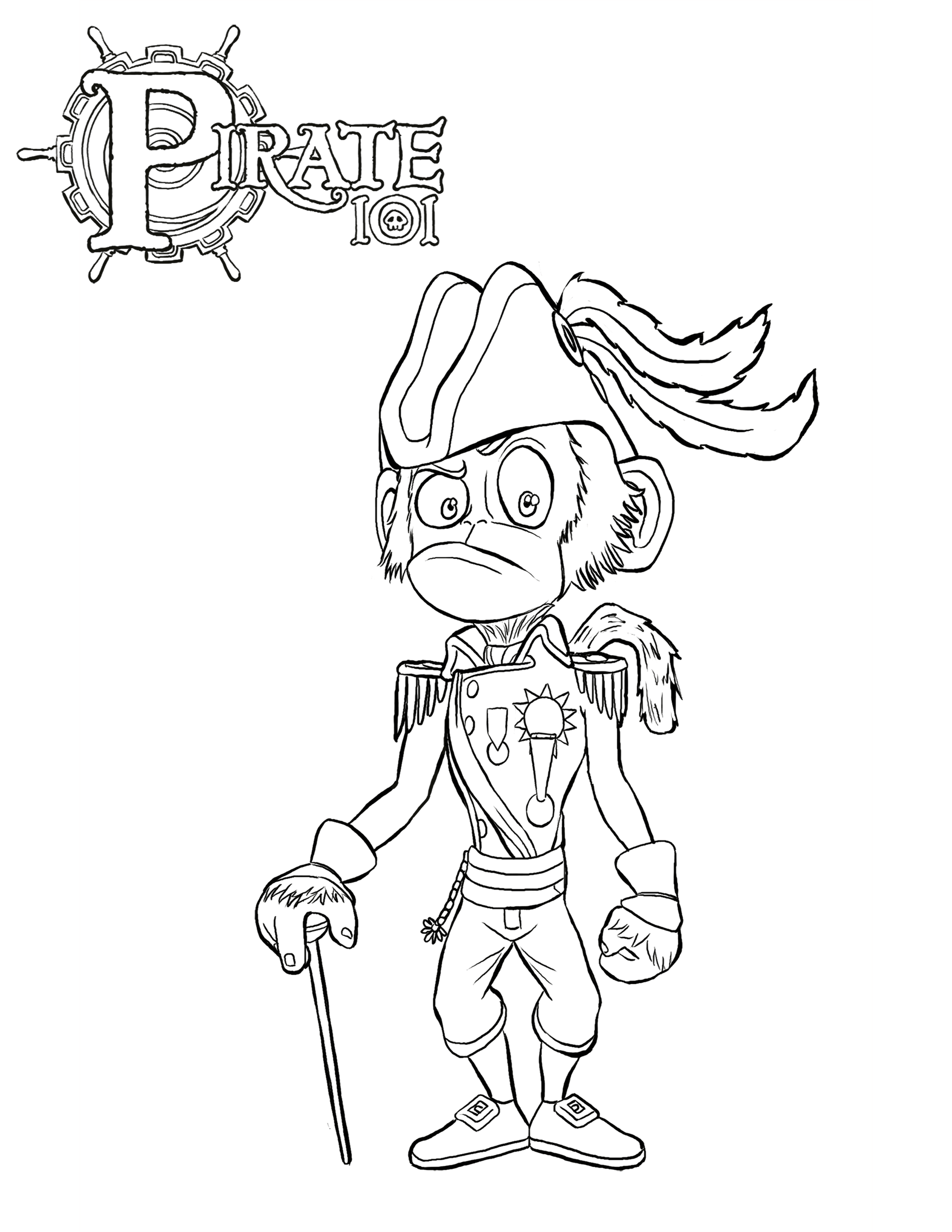 Pirate coloring pages free online game