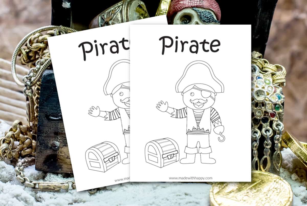 Free printable pirate coloring pages