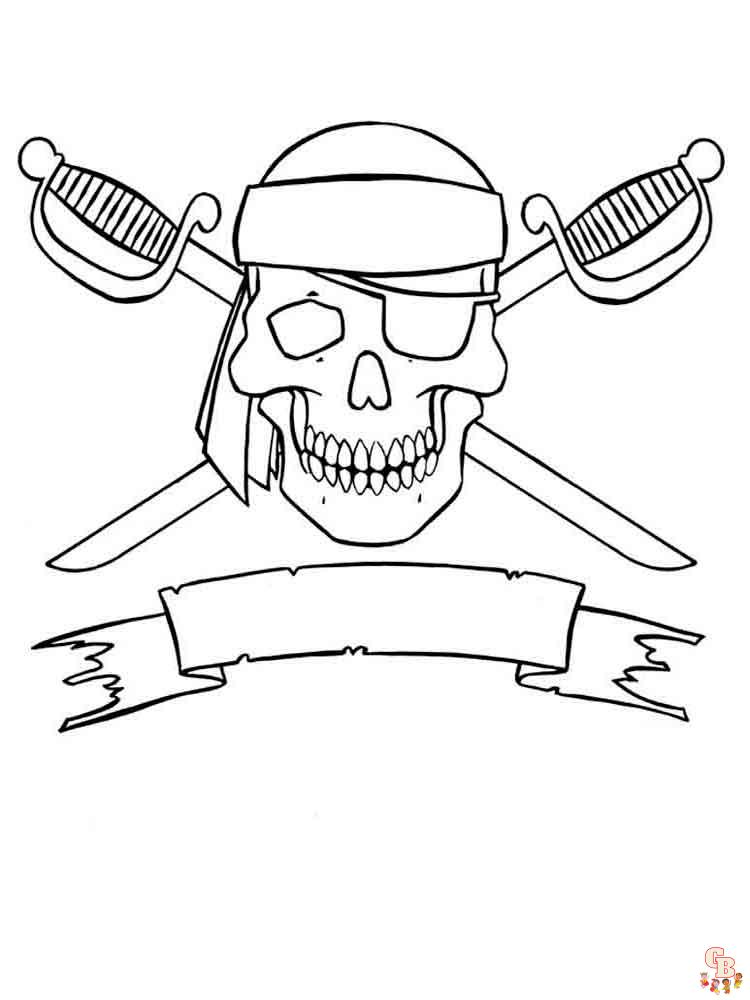 Pirate coloring pages free printable sheets for kids