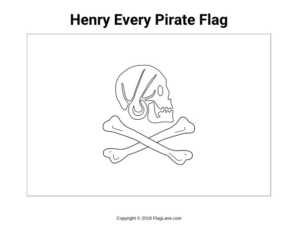 Free pirate flag coloring pages