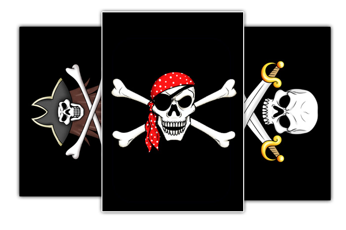 Printable pirate flag template just family fun