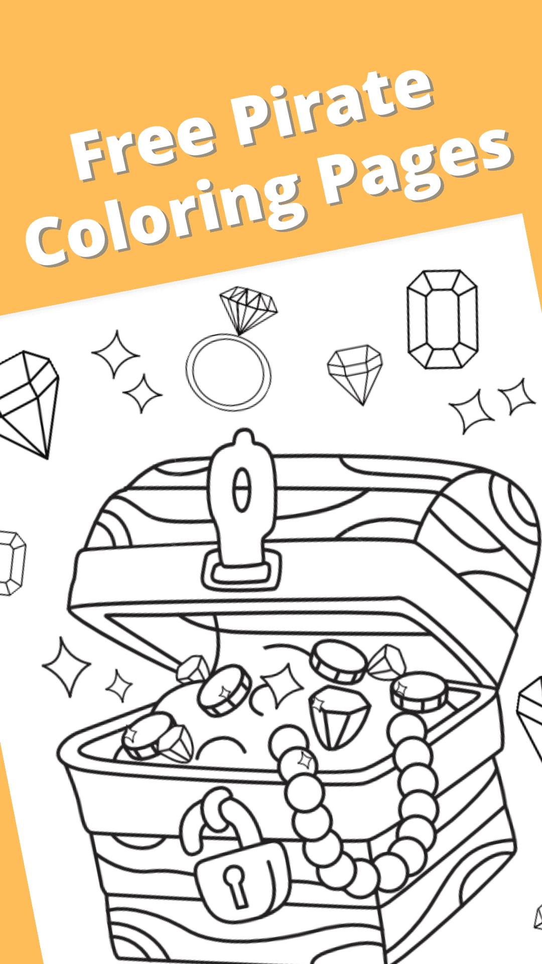 Free printable pirate coloring pages for your kids to enjoy