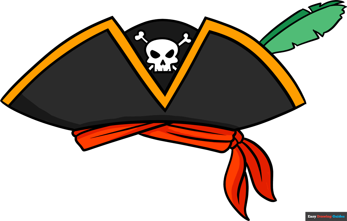 How to draw a pirate hat