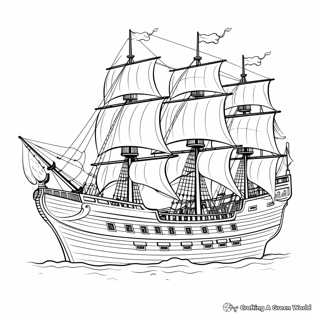 Pirate coloring pages