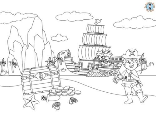 Pirate coloring pages