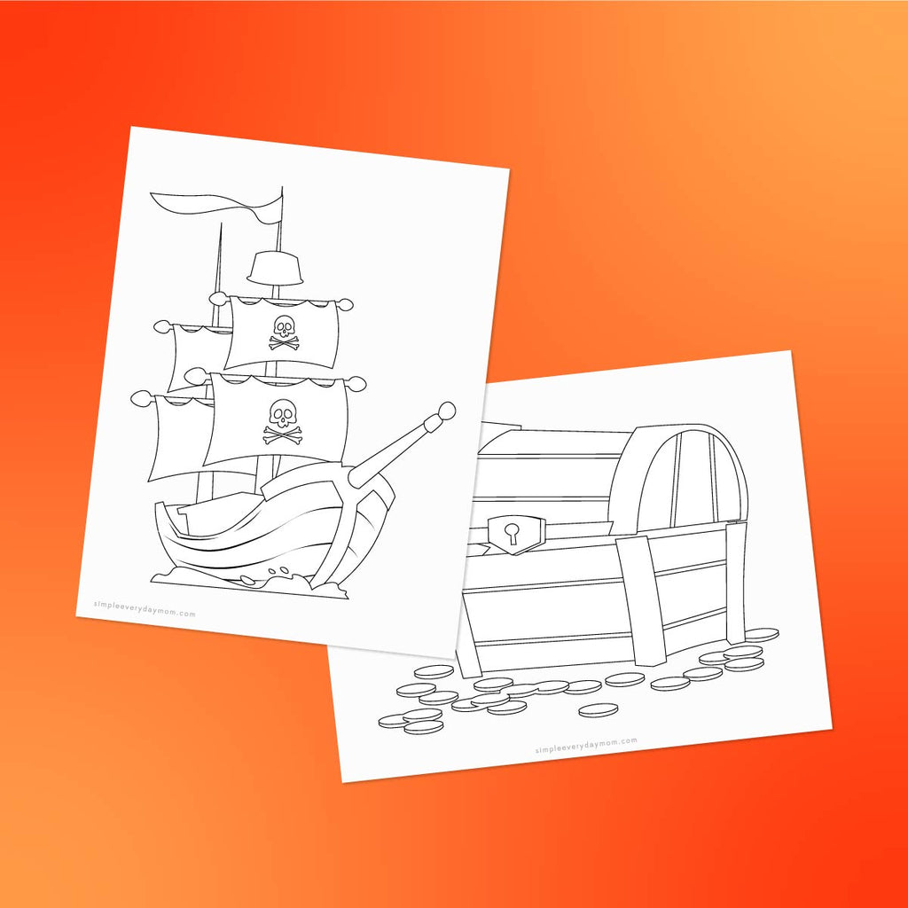 Printable pirate coloring pages â simple everyday mom