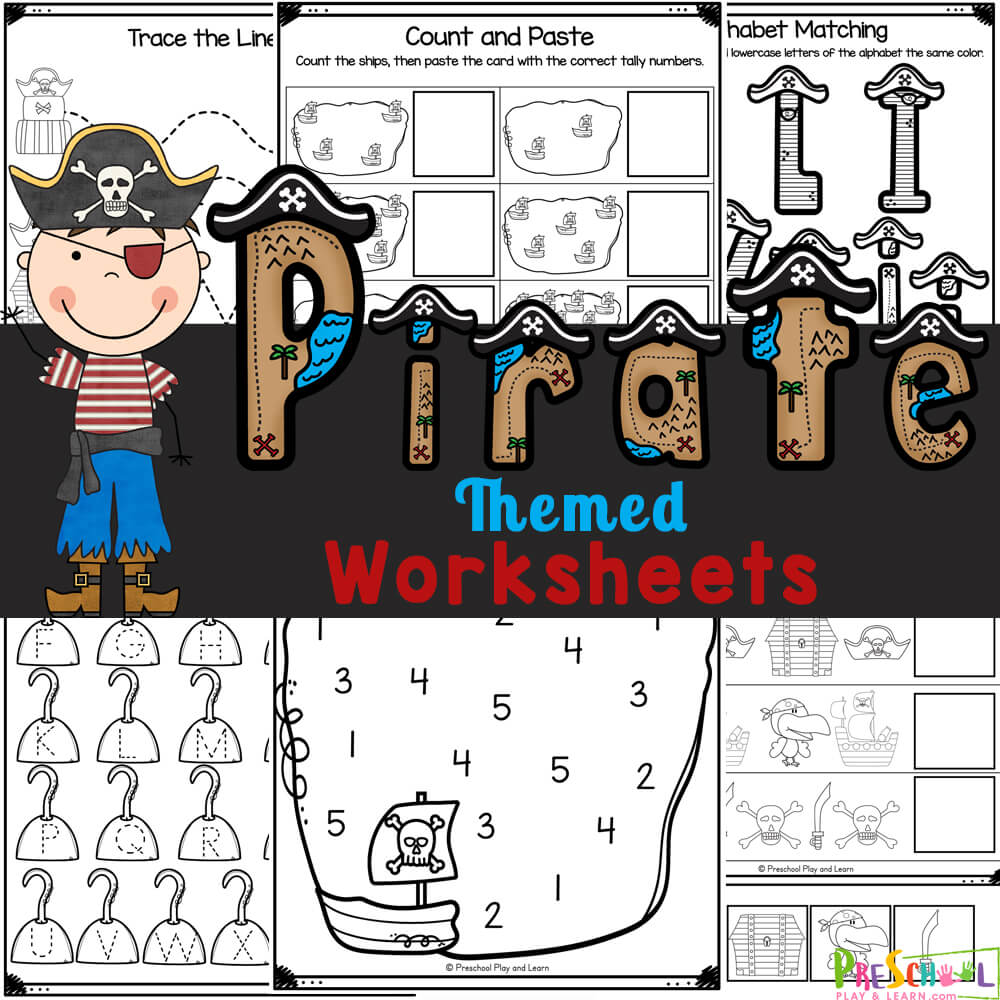 Ðâ ï free printable pirate worksheets for preschoolers