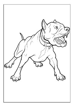 Printable pitbull coloring sheets the perfect gift for dog lovers pages