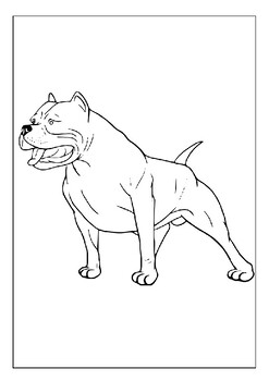 Printable pitbull coloring pages collection for kids unleash your inner artist