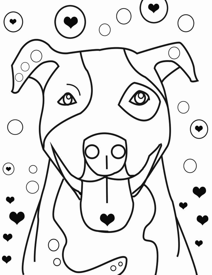 Pitbull coloring pages