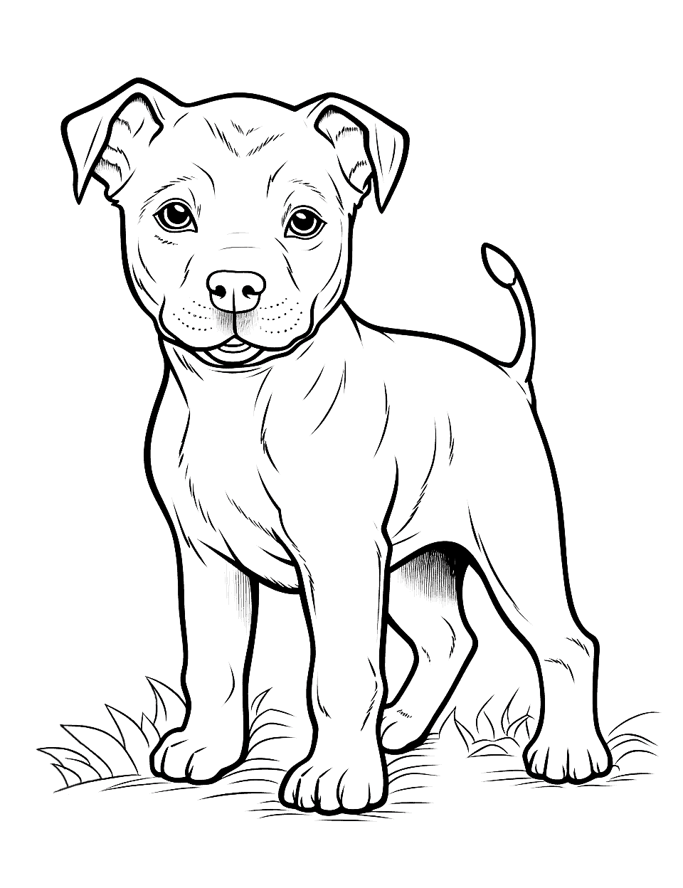 Puppy coloring pages free printable sheets