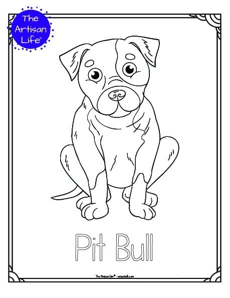 Free printable dog breed coloring pages for kids