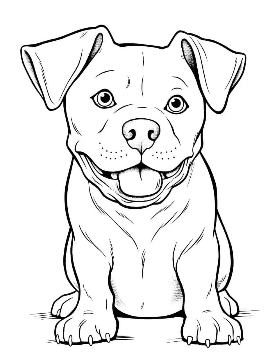 Dog coloring pages free printable sheets