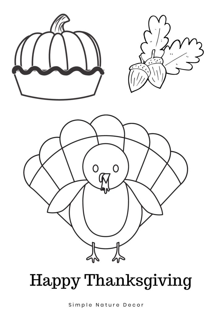 How to make a printable thanksgiving placemat for kida