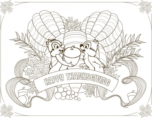 Download parks inspired kids thanksgiving placemats parks blog