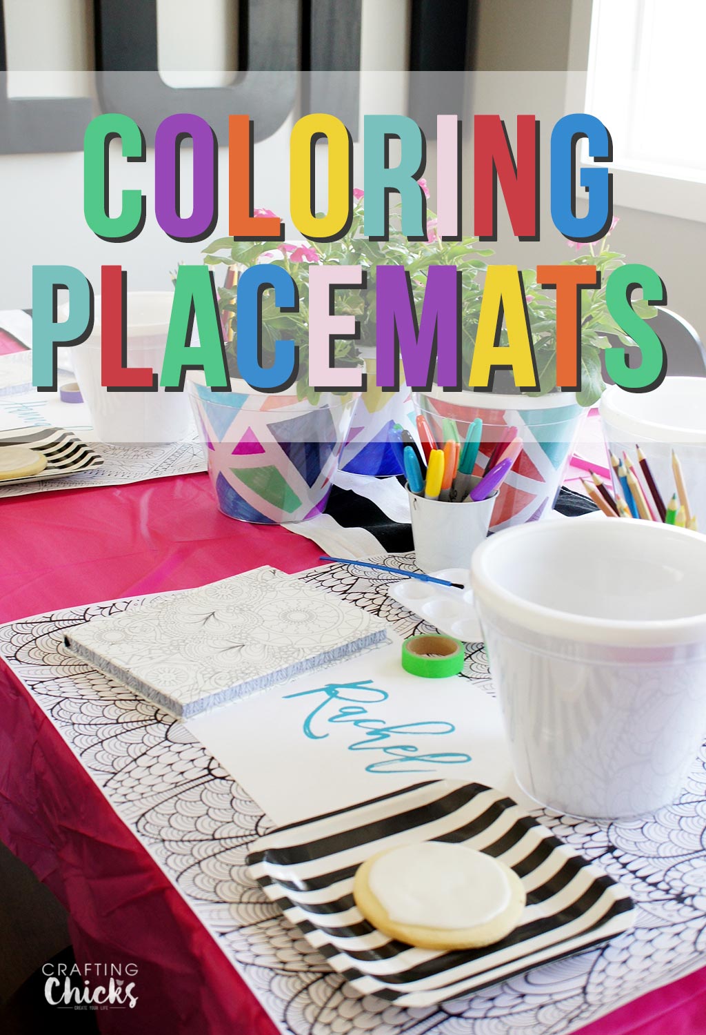 Printable coloring placemats