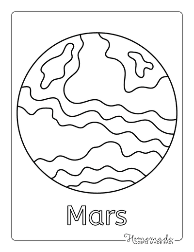 Solar system planet coloring pages for kids free printables