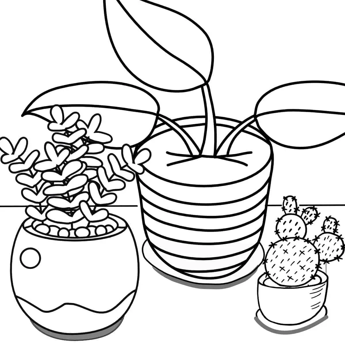 Coloring pages of plants âfor free