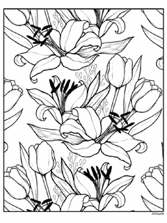 Plants trees flowers free coloring pages