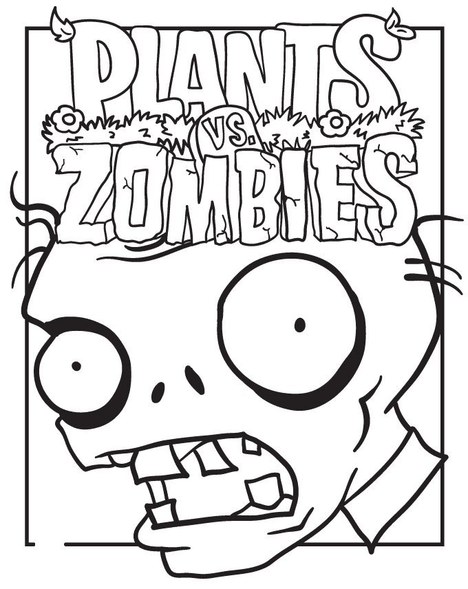 Plants vs zombies coloring pages printable for free download