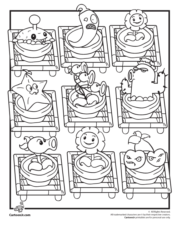 Free plants vs zombies printable coloring pages download free plants vs zombies printable coloring pages png images free cliparts on clipart library