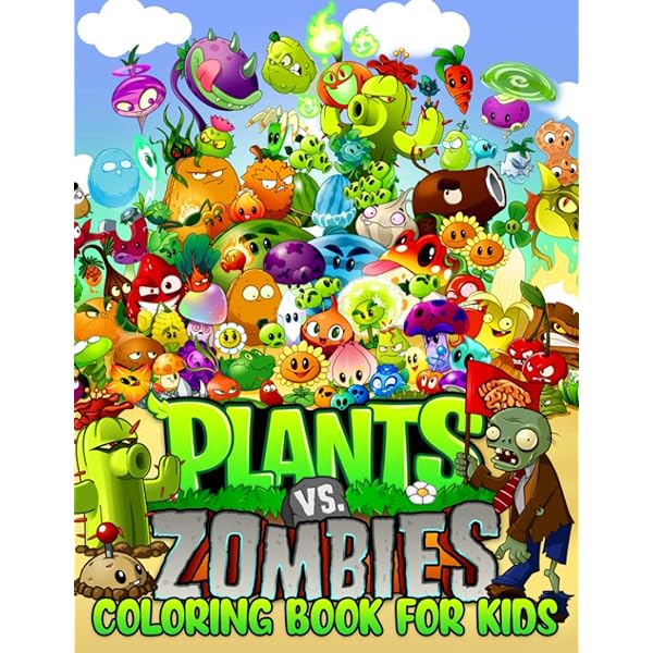 Plants vs zombies coloring book for kids high