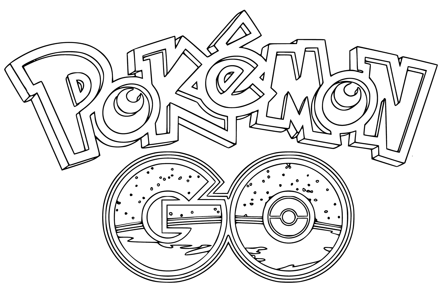 Pokemon go coloring pages