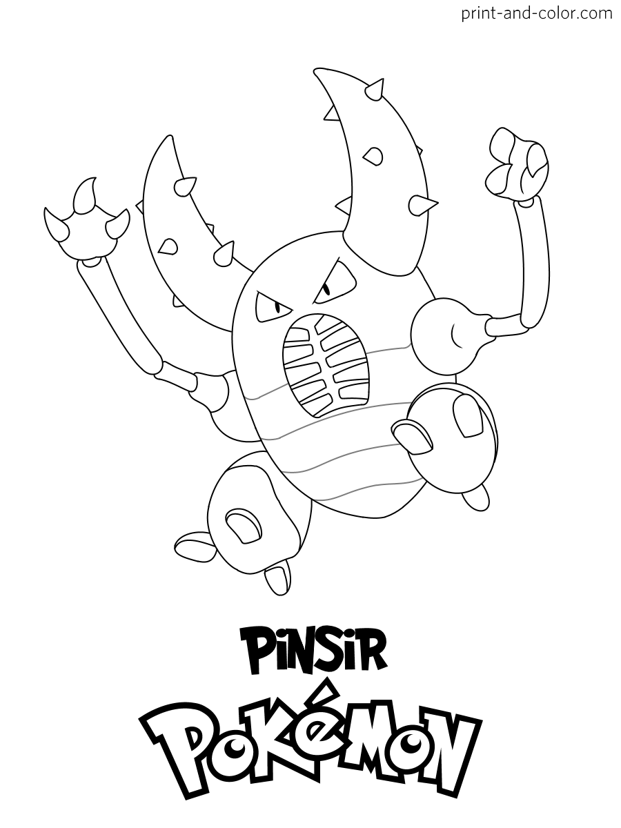 Pokemon coloring pages print and color