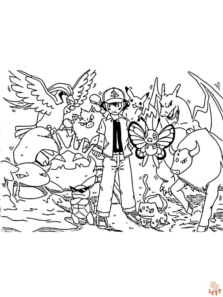 Pokemon coloring pages free printable sheets at