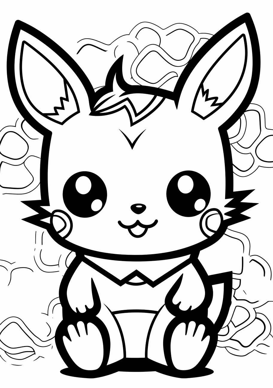 Pikachu coloring s