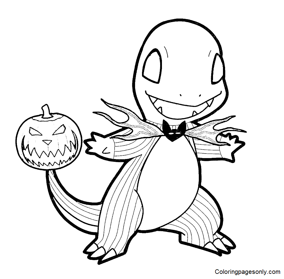 Pokemon halloween coloring pages printable for free download