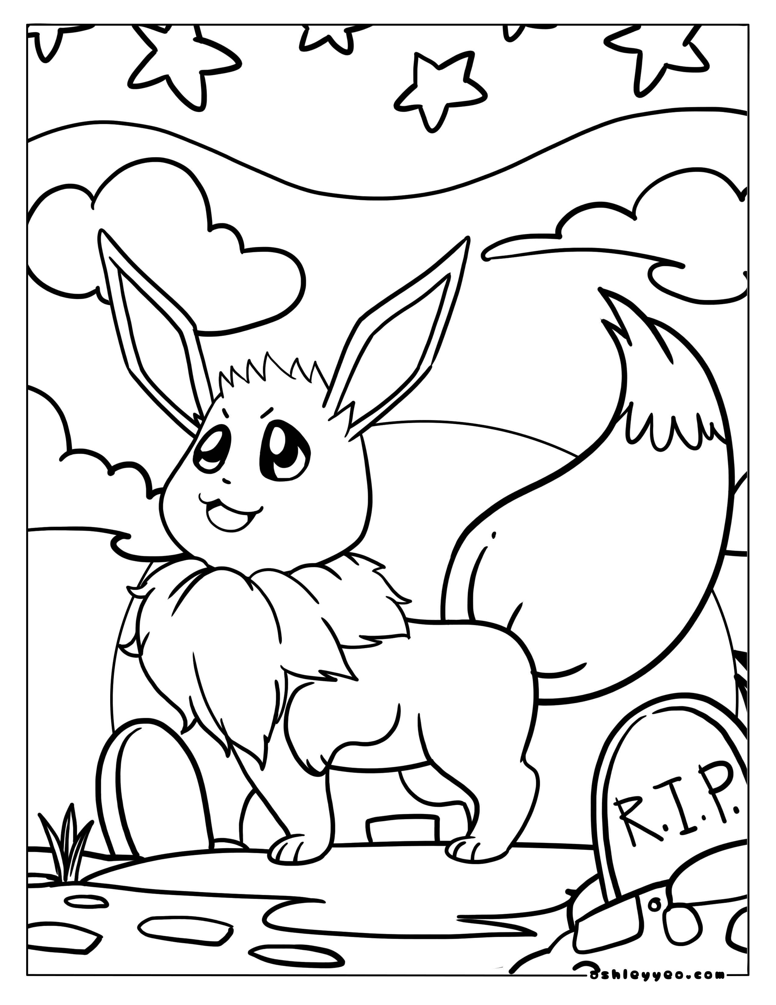 Free pokemon halloween coloring pages for kids