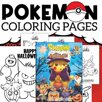 Pokãmon halloween coloring pagespikachu coloring pages print in a format