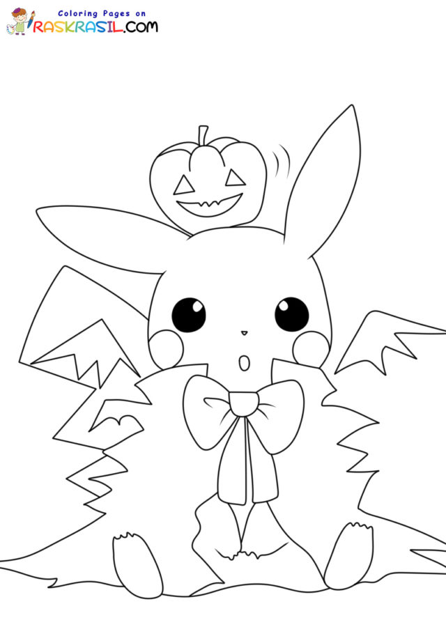 Pokãmon halloween coloring pages