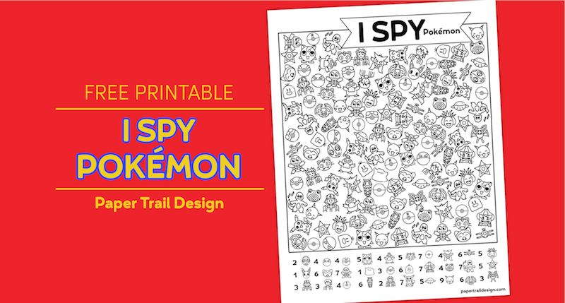 Free printable i spy pokãmon activity