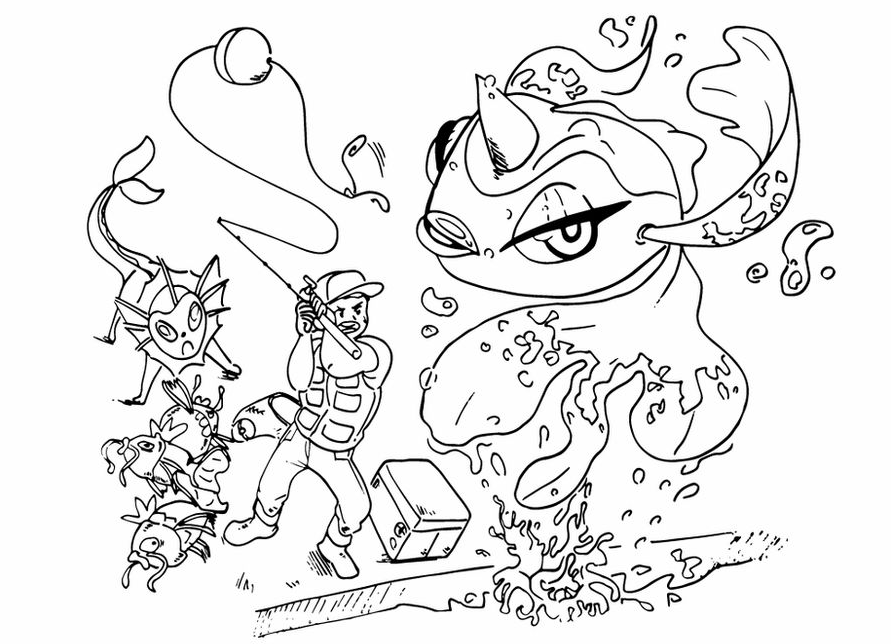 Kanto memories pokemon coloring pages pdf â