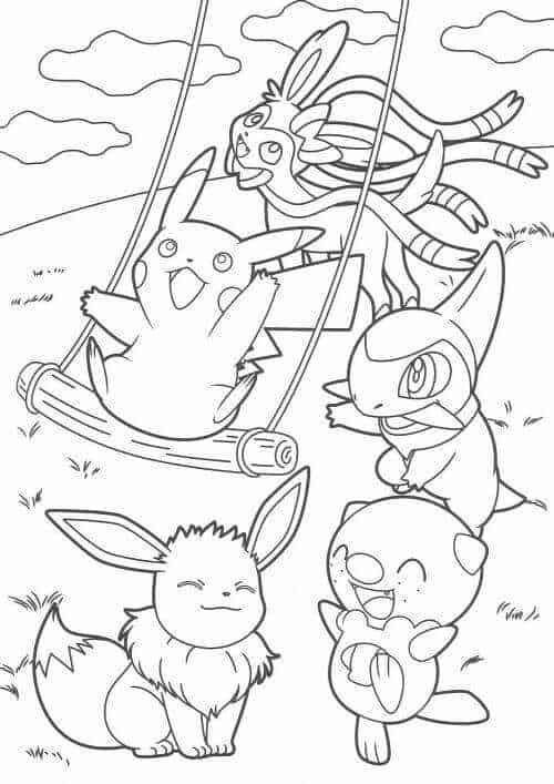 Pokemon coloring pages pdf