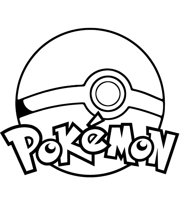 Print pokemon pokeball coloring page