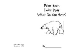 Polar bear polar bear what do you hear printables for pre