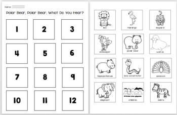 Activities for polar bear polar bear what do you hear by bill martin jr and eric carle thâ what do you hear polar bears activities kindergarten worksheets