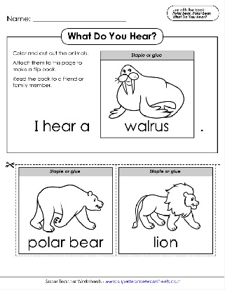 Polar bear polar bear what do you hear printables