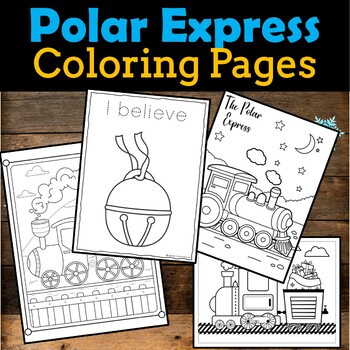 Polar express coloring pages pajama day activities for christmas