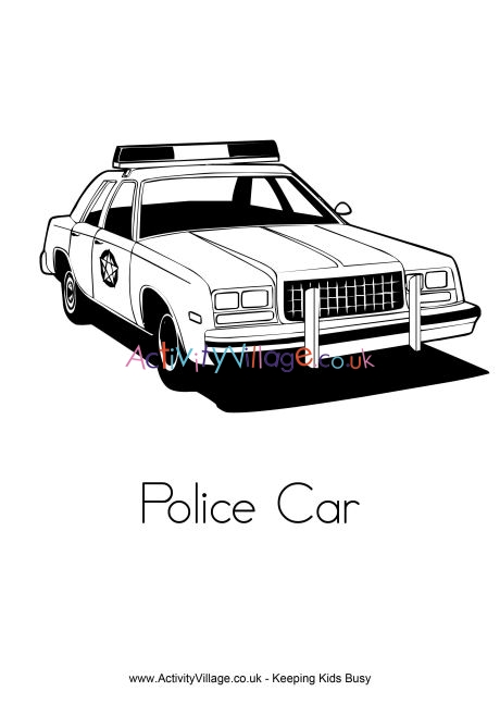 Police car louring page