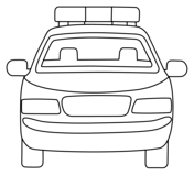 Police car coloring pages free coloring pages